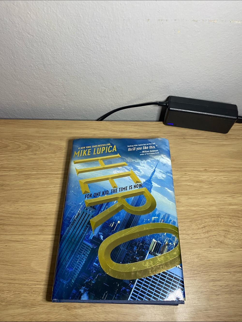 Hero by Mike Lupica - Blue & Gold Hardcover Book